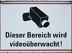 Schild Videoüberwachung: Die Nutzung von Überwachungskameras
