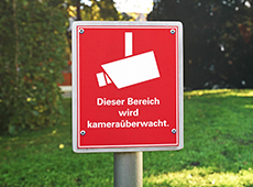 Schild Videoüberwachung videoüberwacht DSGVO Hinweisschild Kamera Alu,  18,99 €