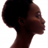 Profile of beautiful black girl / Menschen