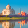 Taj Mahal at sunset - Agra, India "Elements of this image fur / Länder